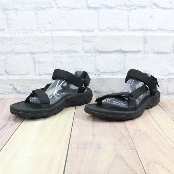 TEVA Black Nylon Hurricane Trail Sport Hiking Water Adjustable Sandals Size 11 - Picture 2 of 9